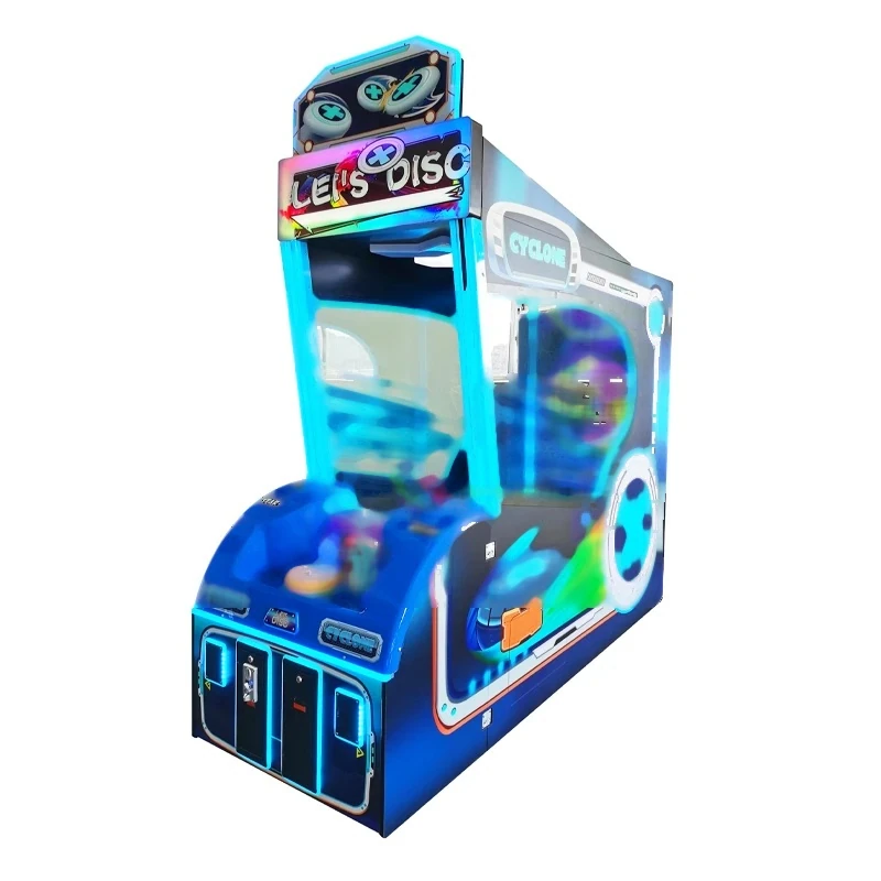 Flying Saucer Ticket Arcade Game — overall equipment view