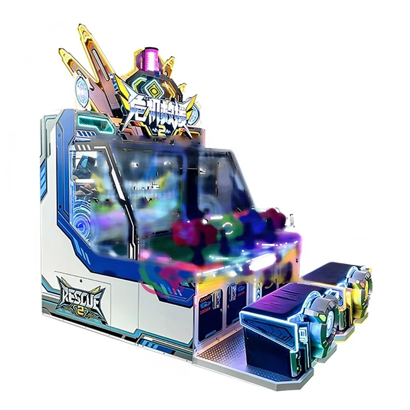 Four-Player Water Gun Shooting Game — additional view of the equipment