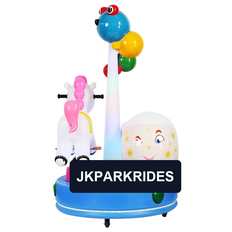 Rainbow Pony Two-Seat Kiddie Ride — additional view of the equipment