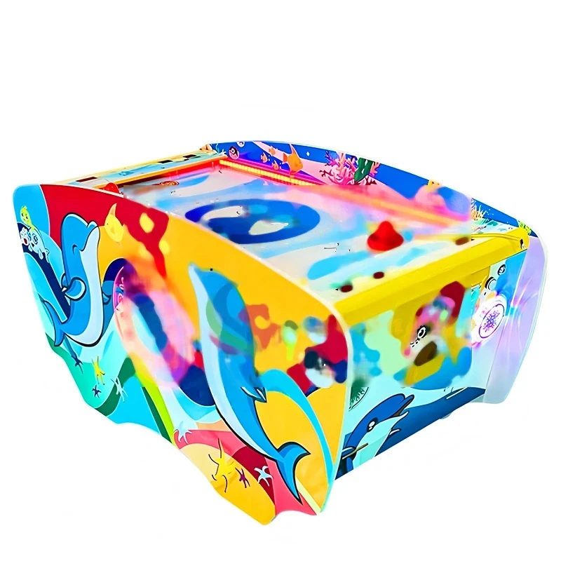 Dolphin Baby Double Air Hockey Table — overall equipment view
