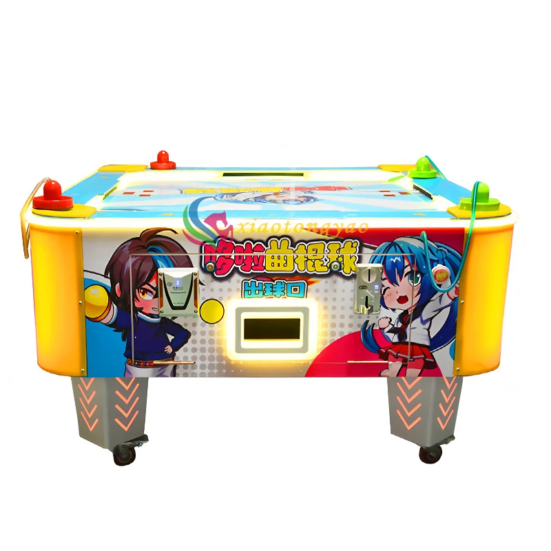 Four-Player Battle Hockey Game — additional view of the equipment