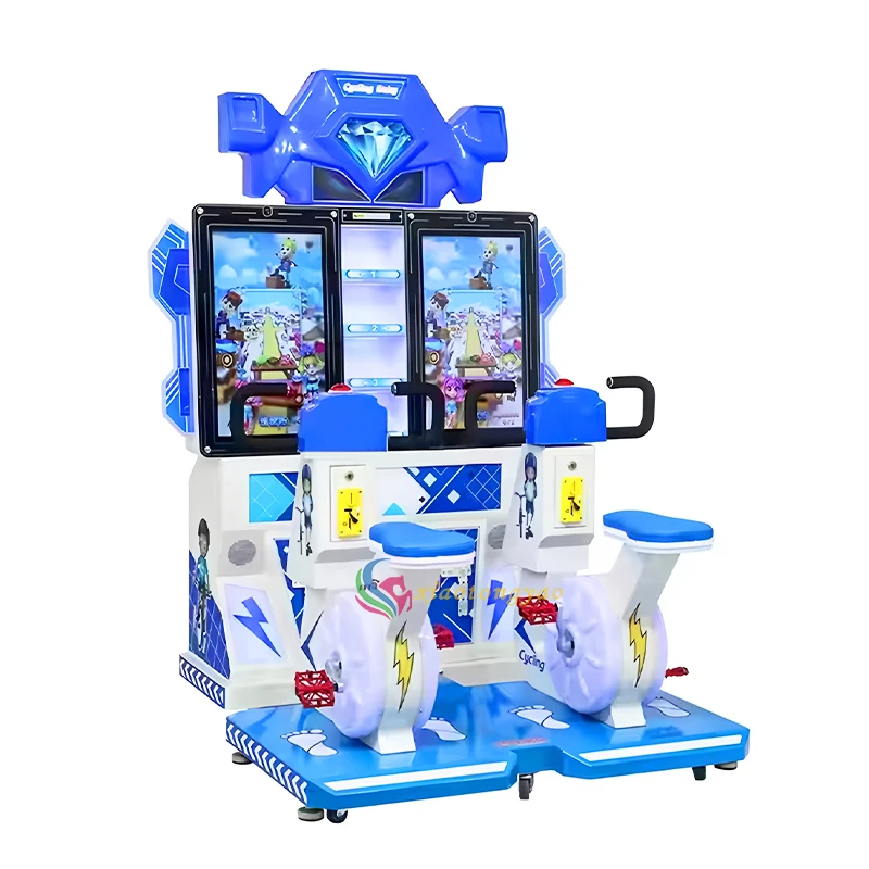 Two-Player Cycling Competition Game — overall equipment view