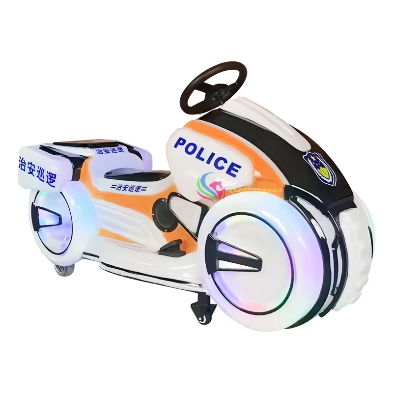 Entertainment motorcycle children's car music color LED electric motorcycle children's playground equipment — additional view of the equipment