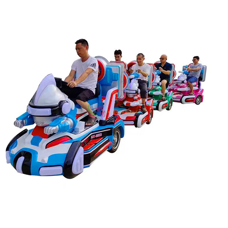 Factory sells amusement parks, popular outdoor trackless trains, children's gun games, electric trains — additional view of the equipment