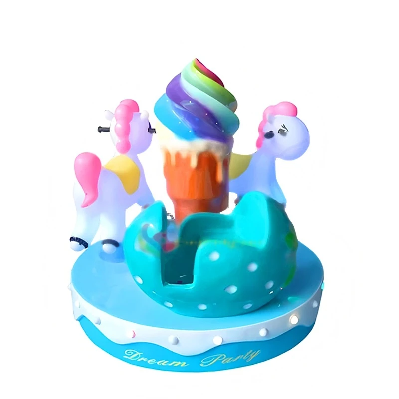 Fantasy Party Rainbow Three-Seat Carousel — overall equipment view