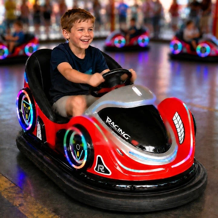 Fiberglass Remote-Control Bumper Car — overall equipment view