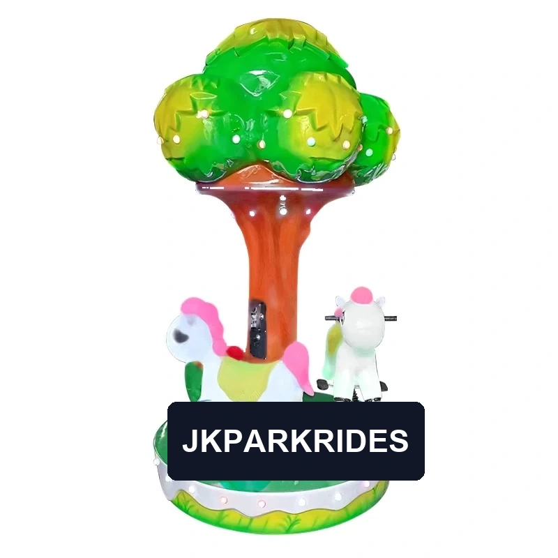 Forest Adventure Three-Seat Carousel Shake Car — overall equipment view