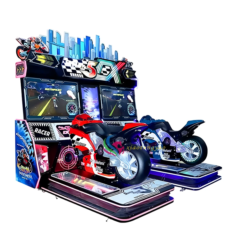 Two-Player Motorcycle Racing Simulator — additional view of the equipment