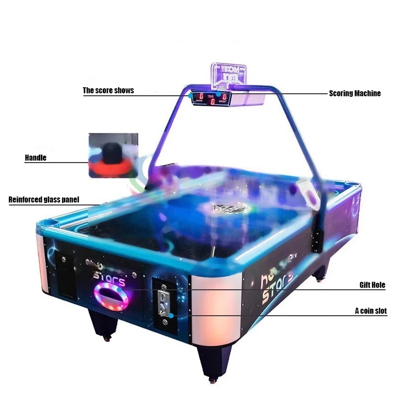 Coin-Operated Table Air Hockey — additional view of the equipment