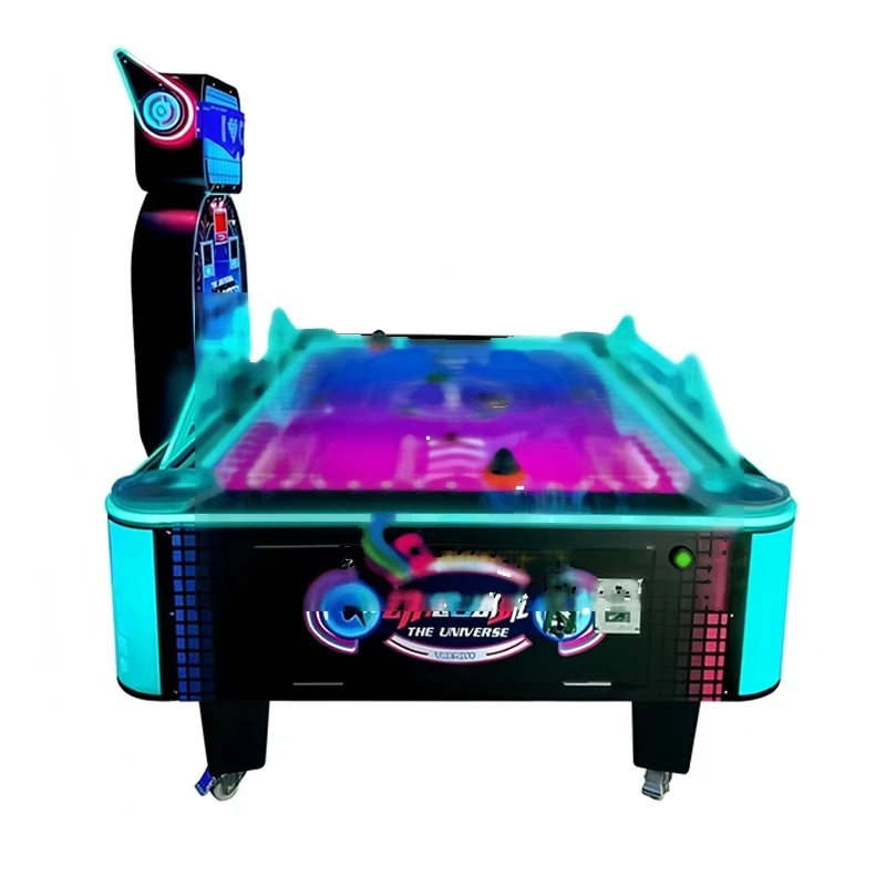 Two-Player Ice Hockey Arcade — additional view of the equipment