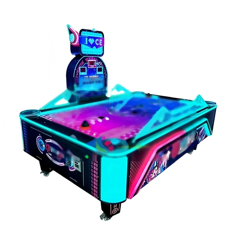 Two-Player Ice Hockey Arcade — additional view of the equipment