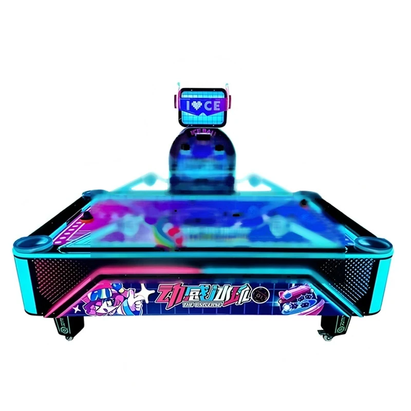 Two-Player Ice Hockey Arcade — overall equipment view