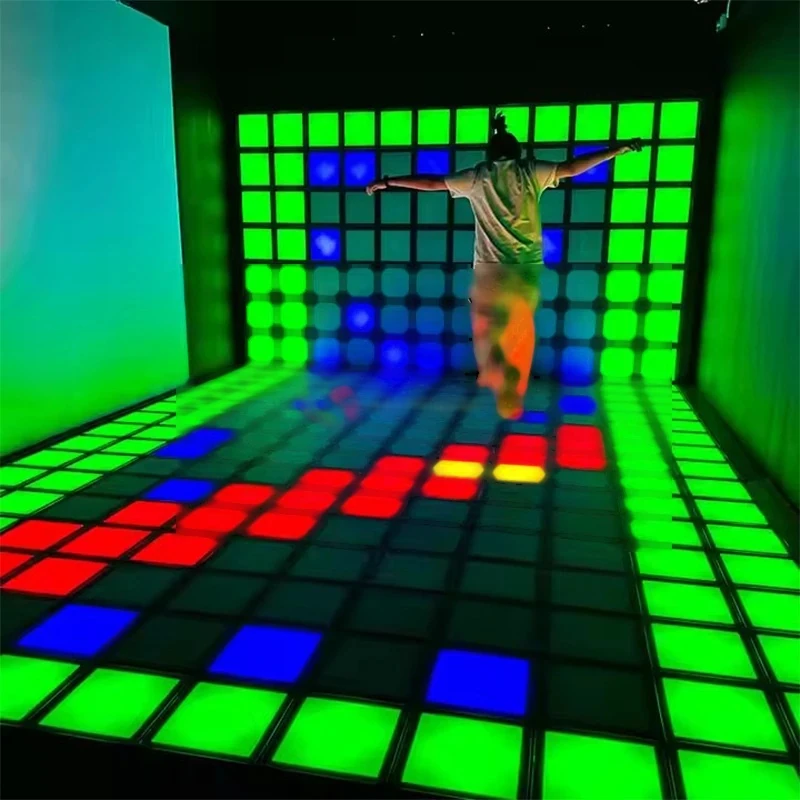 LED Interactive Floor Tile Game — additional view of the equipment