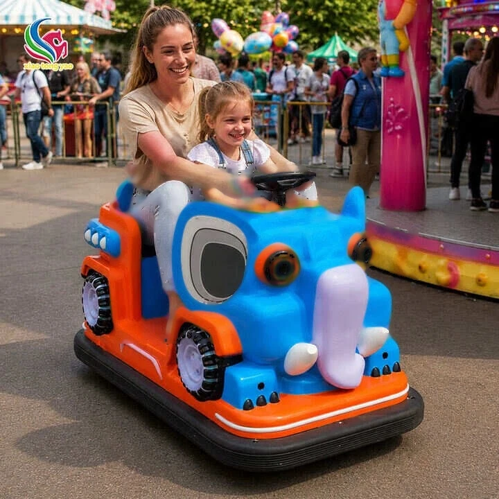 Elephant Double-Seat Bumper Car — overall equipment view