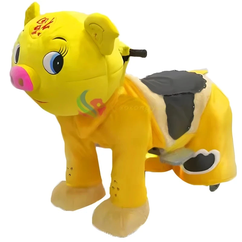 Plush Walking Animal Electric Scooter — overall equipment view