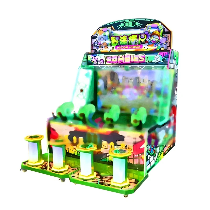 Four Player Zombie Shooting Console — additional view of the equipment