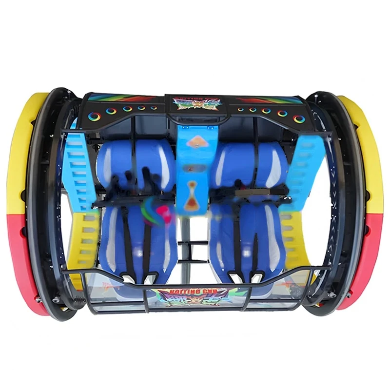 Square amusement bike, rolling bike, rotating bike, 360 degree rotating rolling bike — additional view of the equipment