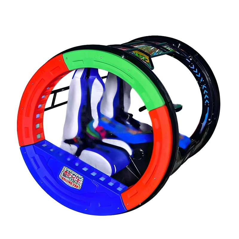 Square amusement bike, rolling bike, rotating bike, 360 degree rotating rolling bike — additional view of the equipment