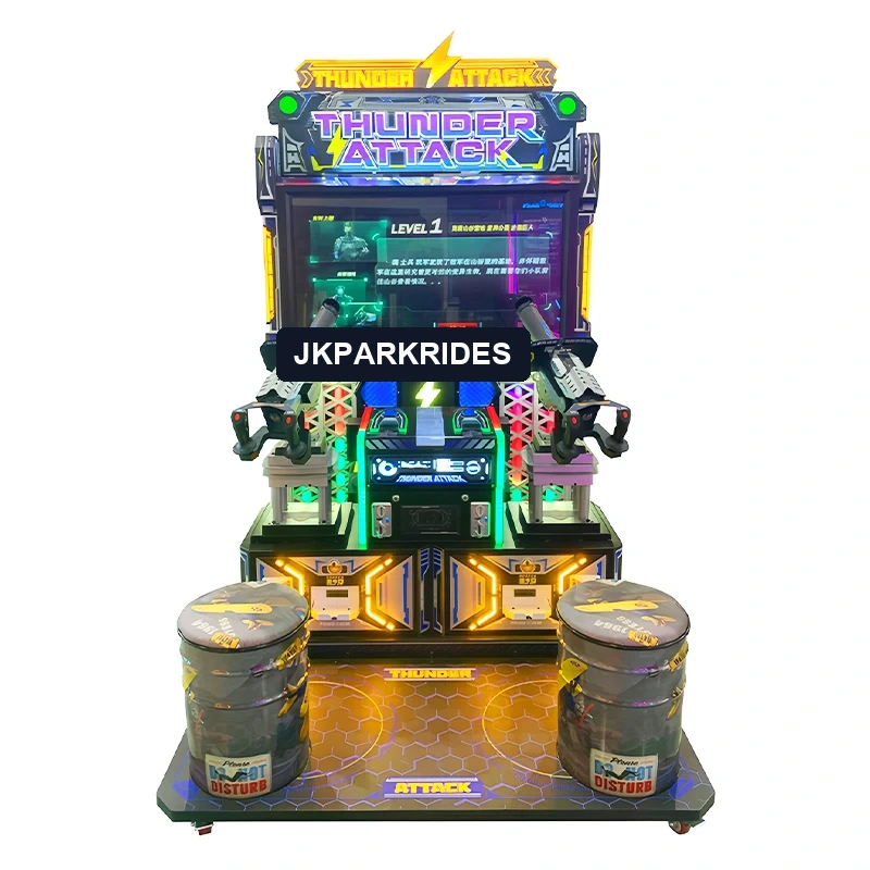 Dynamic Two-Player Shooting Game Console — overall equipment view