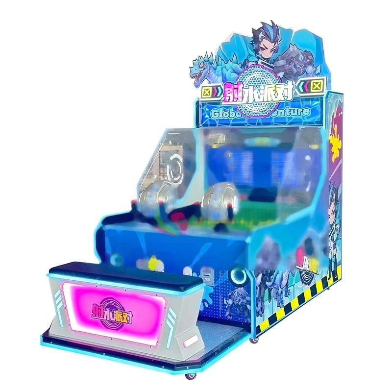 Two-Player Water Gun Shooting Game — overall equipment view