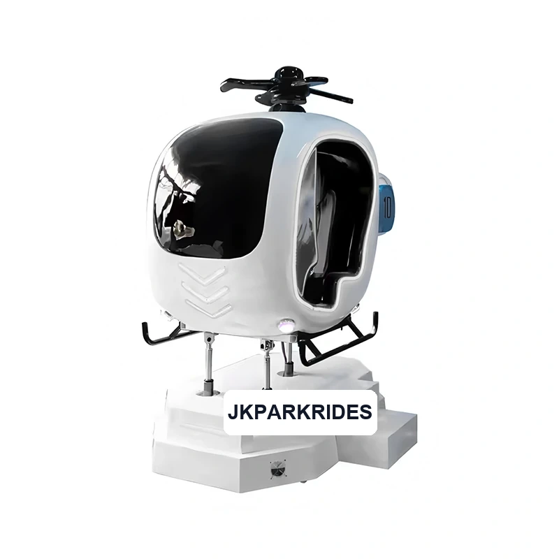 VR Helicopter Motion Simulator — overall equipment view