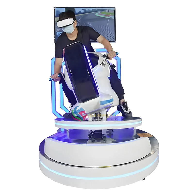 VR Motorcycle Racing Simulator — overall equipment view
