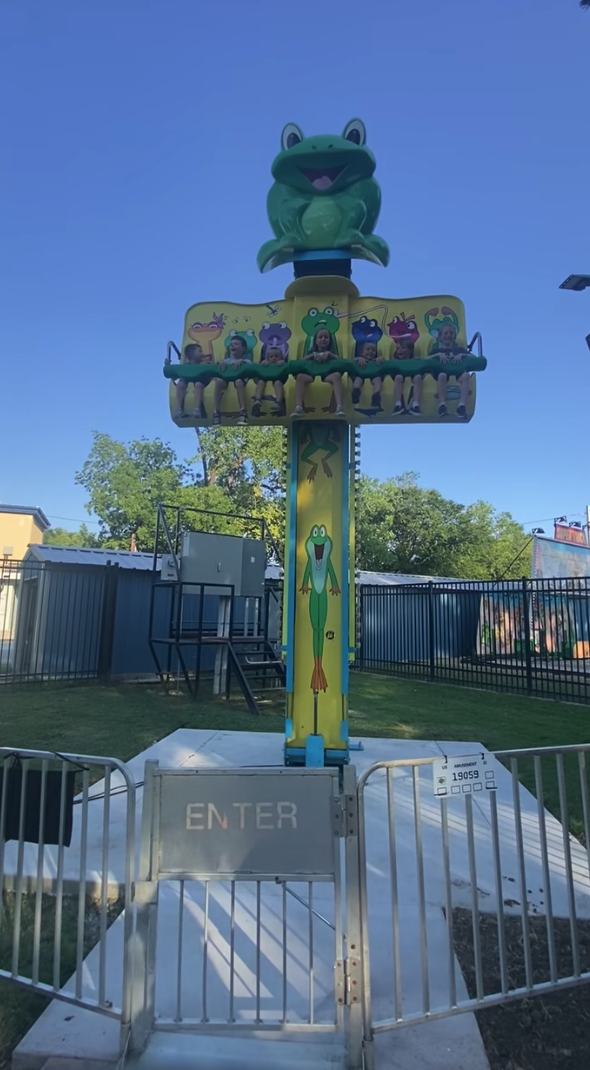 Frog Prince Drop Tower — outdoor drop tower testing