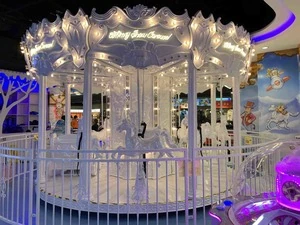 Snowy White Carousel by JKPARKRIDES