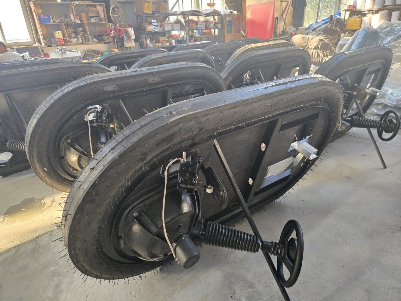 Replacement wheel for amusement ride equipment